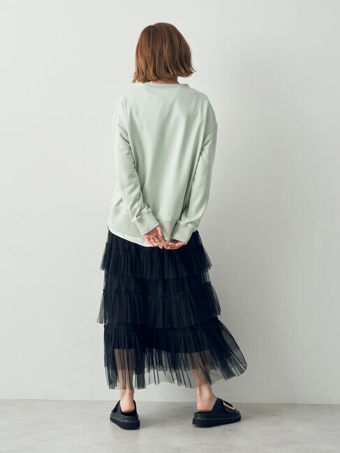 YECCA VECCA「【DOLL UP OOPS】チュールティアードスカート」|フレア|