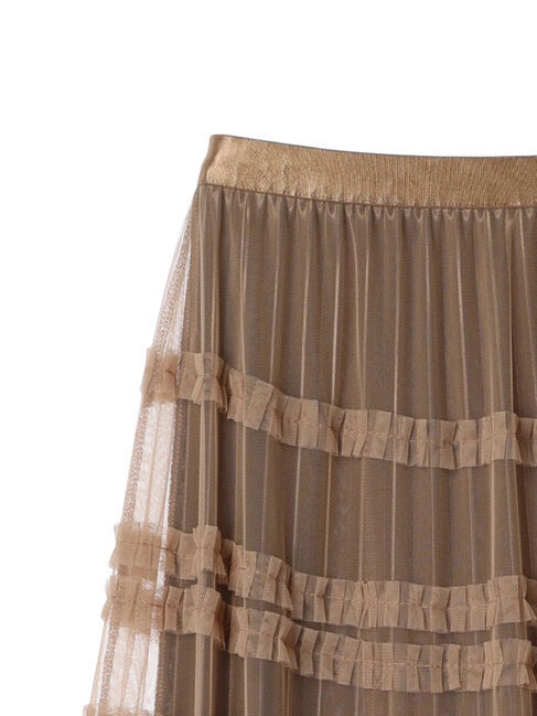 YECCA VECCA「【DOLL UP OOPS】チュールティアードスカート」|フレア|