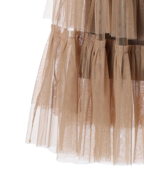 YECCA VECCA「【DOLL UP OOPS】チュールティアードスカート」|フレア|