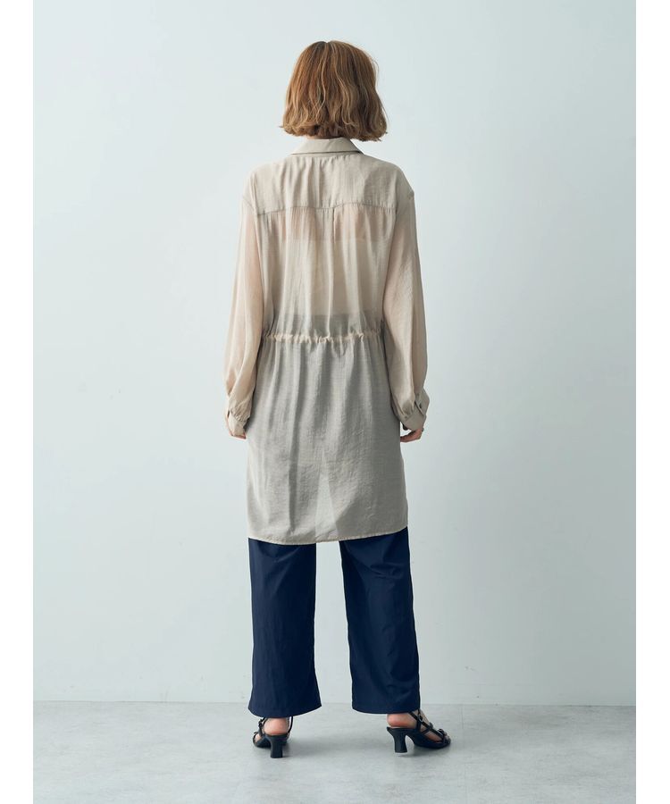 YECCA VECCA「シアー2way袖バルーンチュニック」|チュニック|