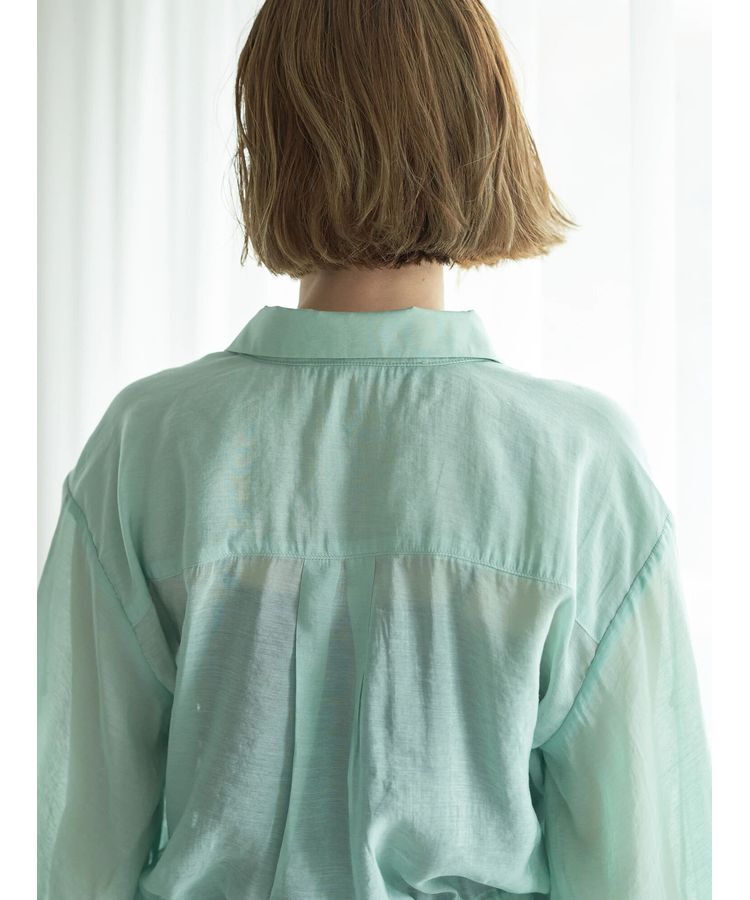 YECCA VECCA「シアー2way袖バルーンチュニック」|チュニック|
