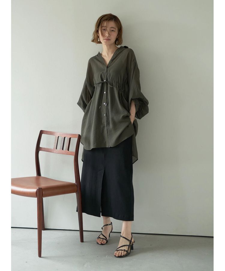 YECCA VECCA「シアー2way袖バルーンチュニック」|チュニック|