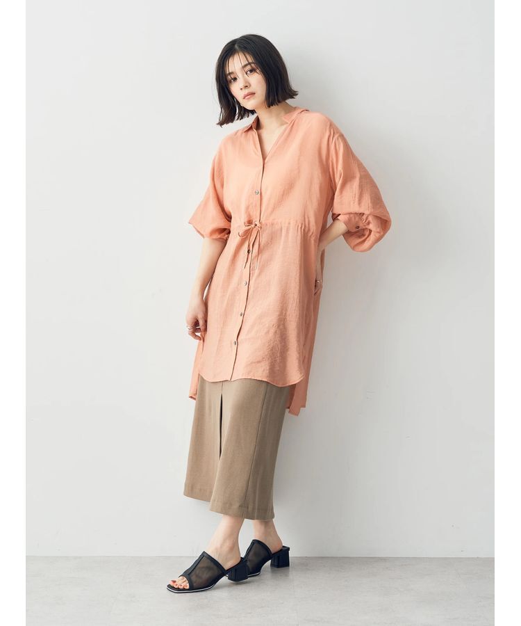 YECCA VECCA「シアー2way袖バルーンチュニック」|チュニック|