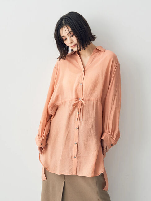 YECCA VECCA「シアー2way袖バルーンチュニック」|チュニック|