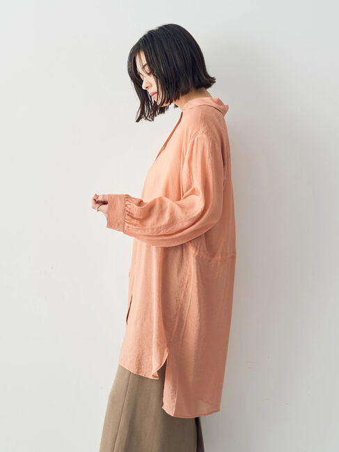 YECCA VECCA「シアー2way袖バルーンチュニック」|チュニック|