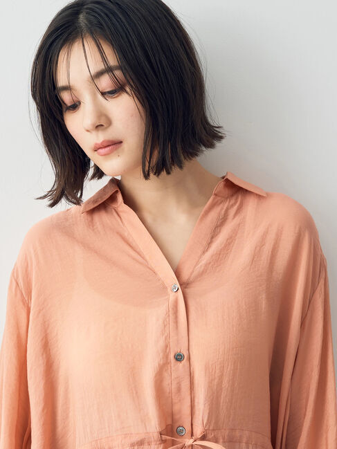 YECCA VECCA「シアー2way袖バルーンチュニック」|チュニック|