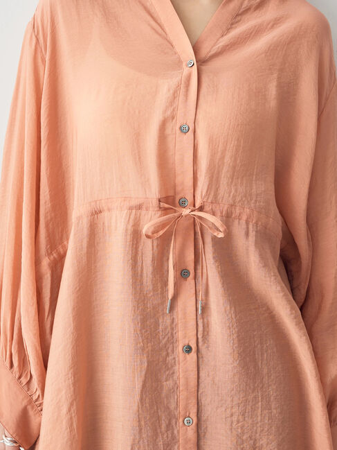 YECCA VECCA「シアー2way袖バルーンチュニック」|チュニック|