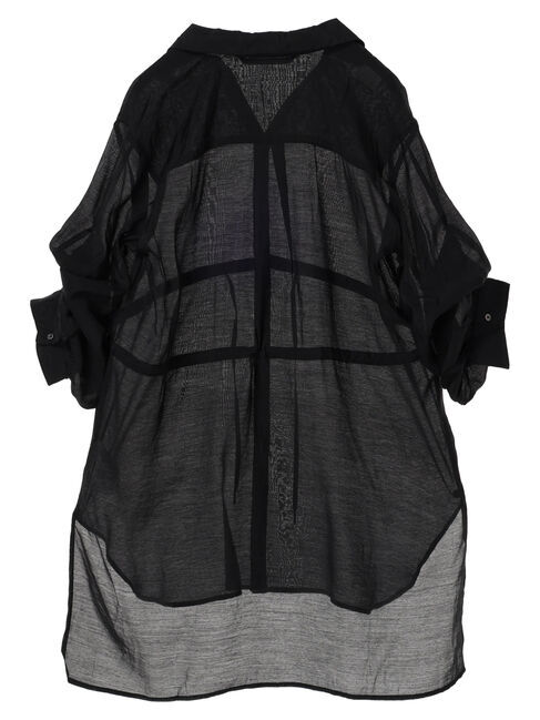 YECCA VECCA「シアー2way袖バルーンチュニック」|チュニック|