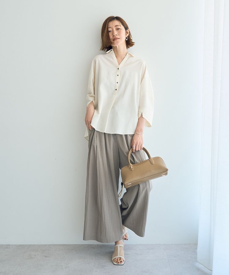 YECCA VECCA「【story.】レザーワイドバッグ」|ハンドバッグ|