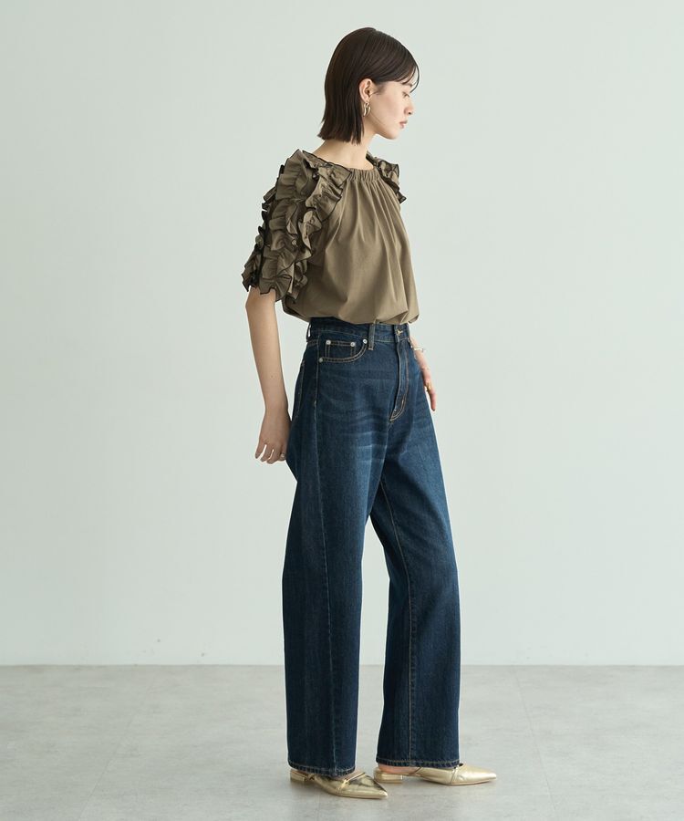 YECCA VECCA「【UVカット】フリルスリーブカットソー」|Tシャツ・カットソー|