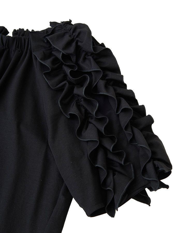 YECCA VECCA「【UVカット】フリルスリーブカットソー」|Tシャツ・カットソー|