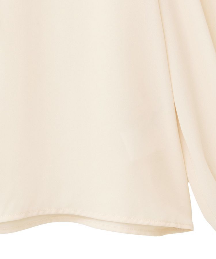 YECCA VECCA「パールブローチ付きボウタイブラウス」|シャツ・ブラウス|