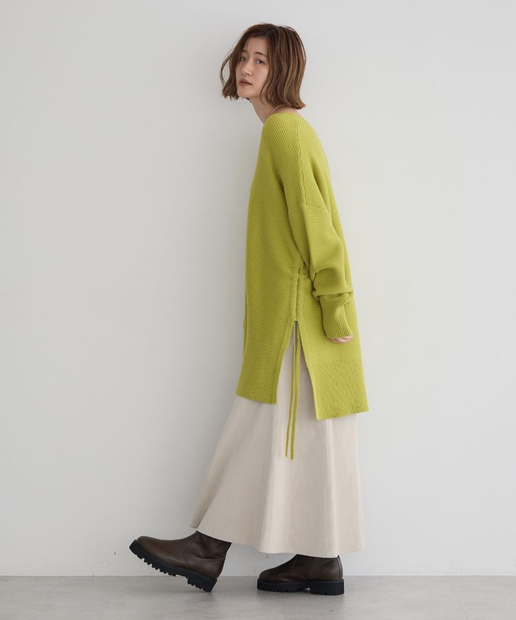 Editt by YECCA VECCA「Vネックドロストデザインニット」|ニット・セーター|