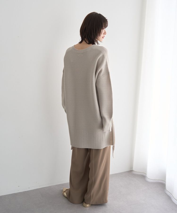 Editt by YECCA VECCA「Vネックドロストデザインニット」|ニット・セーター|