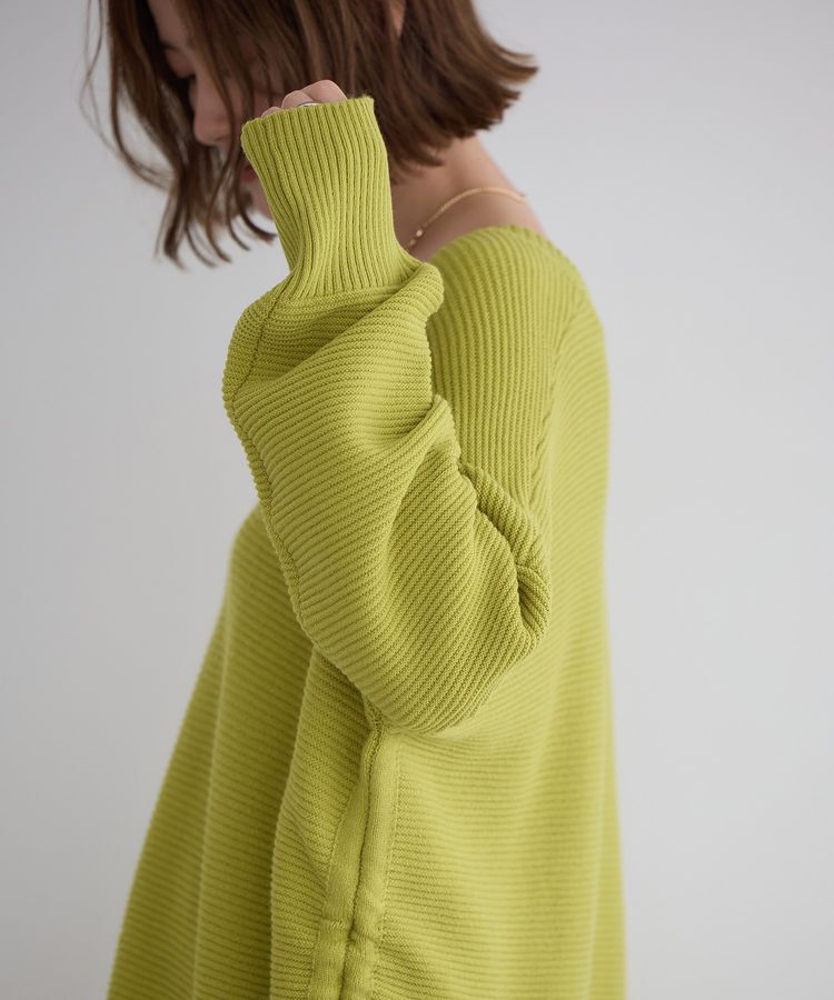 Editt by YECCA VECCA「Vネックドロストデザインニット」|ニット・セーター|