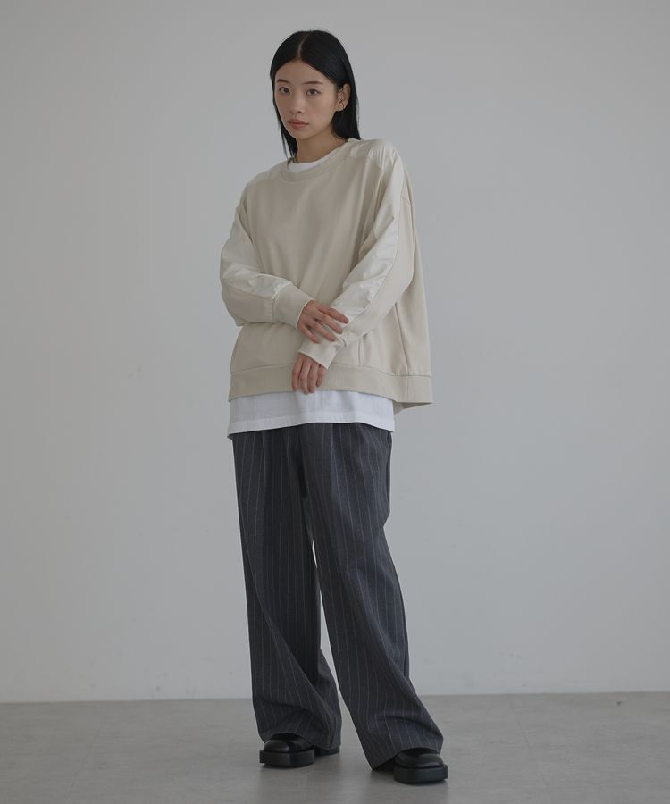 GARAGE OF GOOD CLOTHING「【日本製】異素材切り替えプルオーバー」|Tシャツ・カットソー|