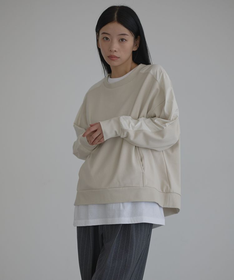 GARAGE OF GOOD CLOTHING「【日本製】異素材切り替えプルオーバー」|Tシャツ・カットソー|