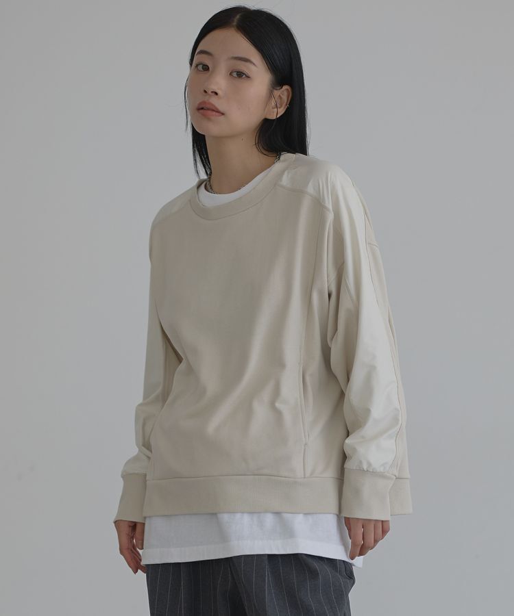 GARAGE OF GOOD CLOTHING「【日本製】異素材切り替えプルオーバー」|Tシャツ・カットソー|