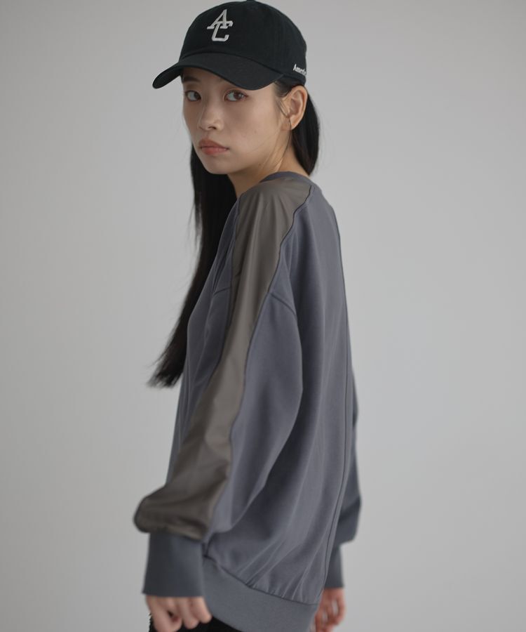 GARAGE OF GOOD CLOTHING「【日本製】異素材切り替えプルオーバー」|Tシャツ・カットソー|