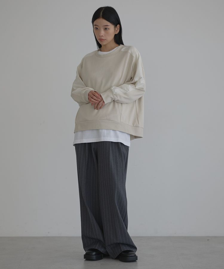 GARAGE OF GOOD CLOTHING「【日本製】異素材切り替えプルオーバー」|Tシャツ・カットソー|