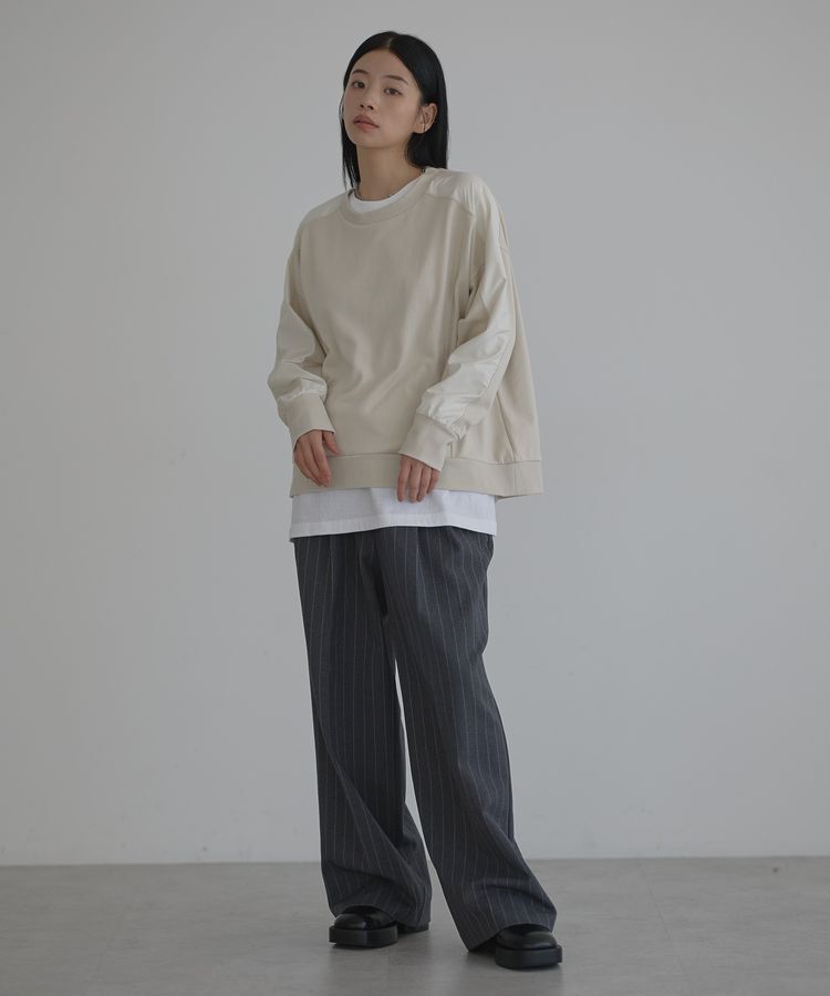 GARAGE OF GOOD CLOTHING「【日本製】異素材切り替えプルオーバー」|Tシャツ・カットソー|