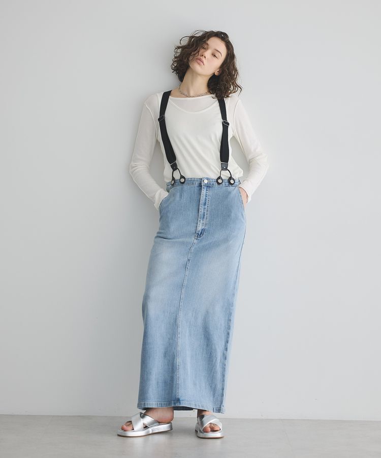 GARAGE OF GOOD CLOTHING「サスペンダー付ジャンパースカート」|スカート|Sax