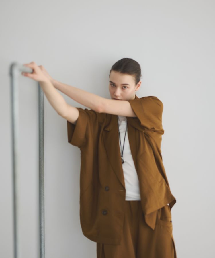 GARAGE OF GOOD CLOTHING「キュプラ混半袖ジャケット」|テーラードジャケット|