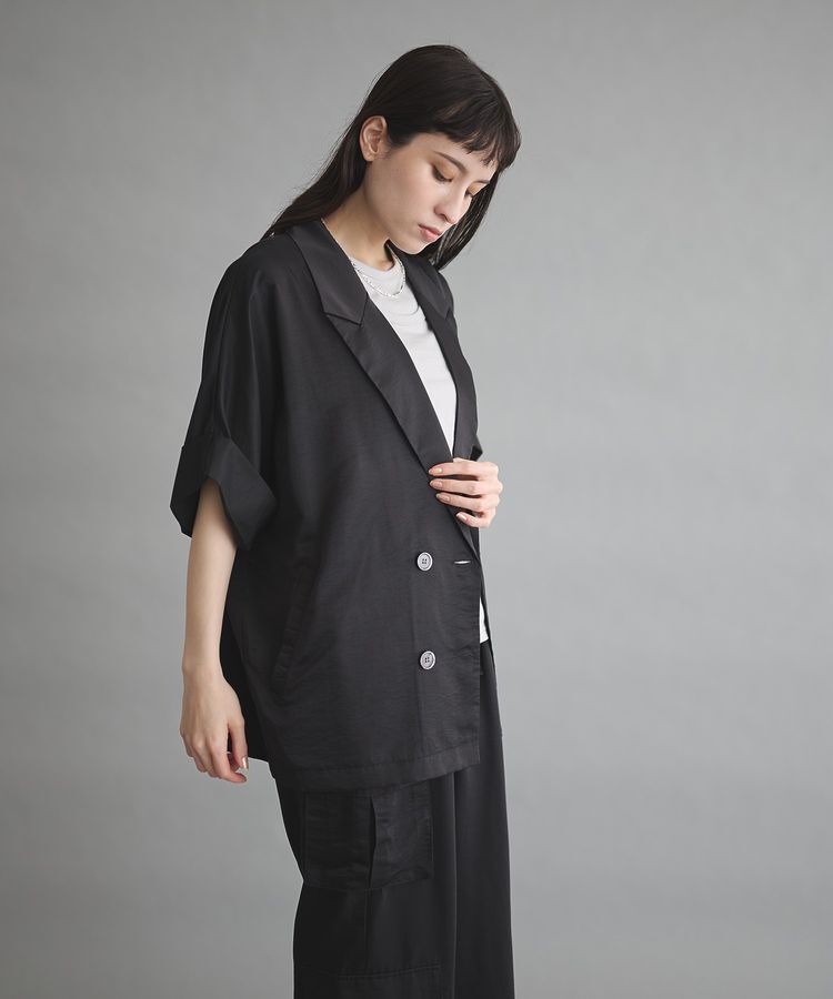 GARAGE OF GOOD CLOTHING「キュプラ混半袖ジャケット」|テーラードジャケット|