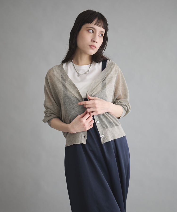 GARAGE OF GOOD CLOTHING「シアーVネックカーディガン」|カーディガン|