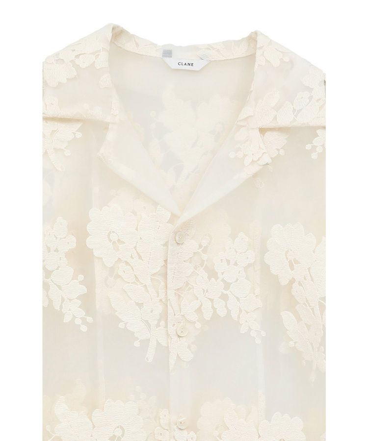 GARAGE OF GOOD CLOTHING「【CLANE】sheer frower lace shirt」|シャツ・ブラウス|