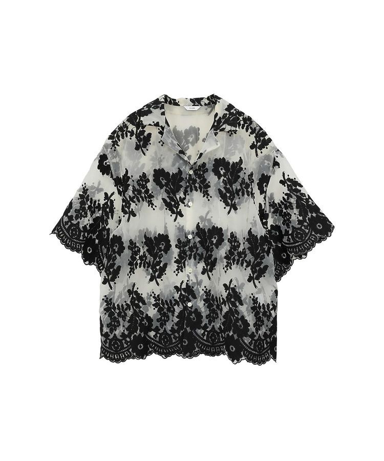 GARAGE OF GOOD CLOTHING「【CLANE】sheer frower lace shirt」|シャツ・ブラウス|