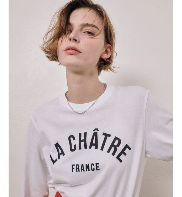 allureville「カレッジライクフォントロンTEE」|Tシャツ・カットソー|オフホワイト