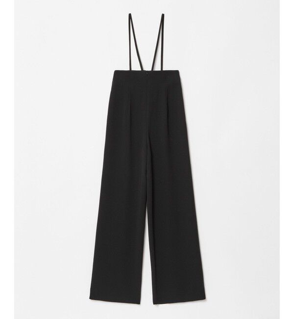 LOULOU WILLOUGHBY「【LOULOU WILLOUGHBY】ダブルクロスハイウエストサスペンダーパンツ」|オールインワン|