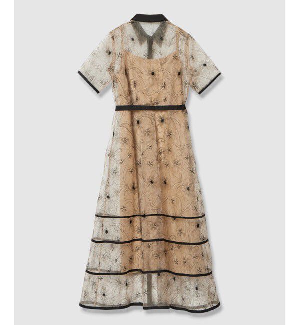 LOULOU WILLOUGHBY「【LOULOU WILLOUGHBY】オーガンジーフラワー刺繍ワンピース」|ワンピース|