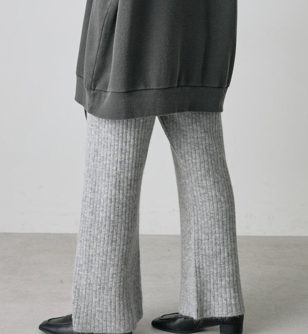  「ワイドリブニットフレアパンツ」|その他|