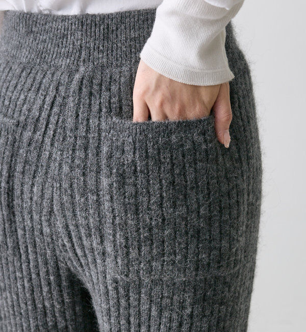  「ワイドリブニットフレアパンツ」|その他|