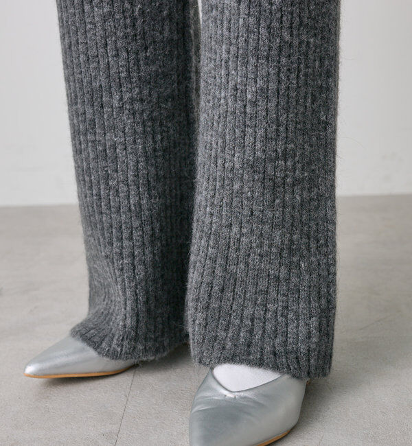 「ワイドリブニットフレアパンツ」|その他|