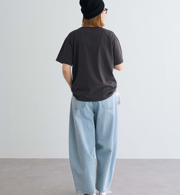  「【低身長・高身長対応/サイズ展開あり】デニムカーブレッグパンツ」|デニム|