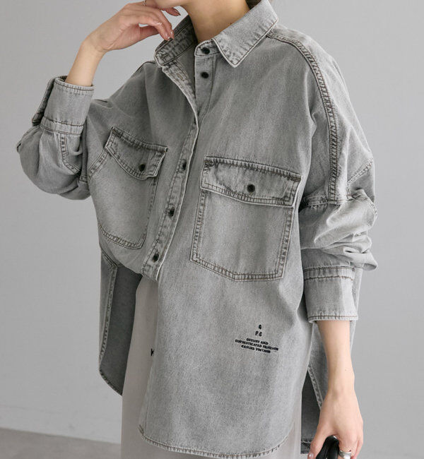  「ヴィンテージライクデニムシャツ」|シャツ・ブラウス|