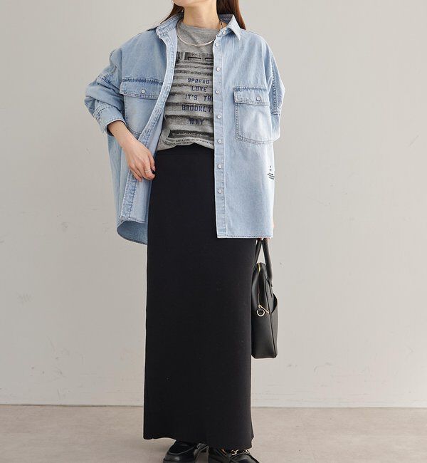  「ヴィンテージライクデニムシャツ」|シャツ・ブラウス|