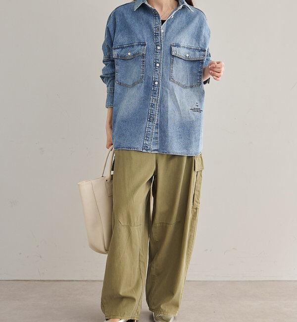  「ヴィンテージライクデニムシャツ」|シャツ・ブラウス|