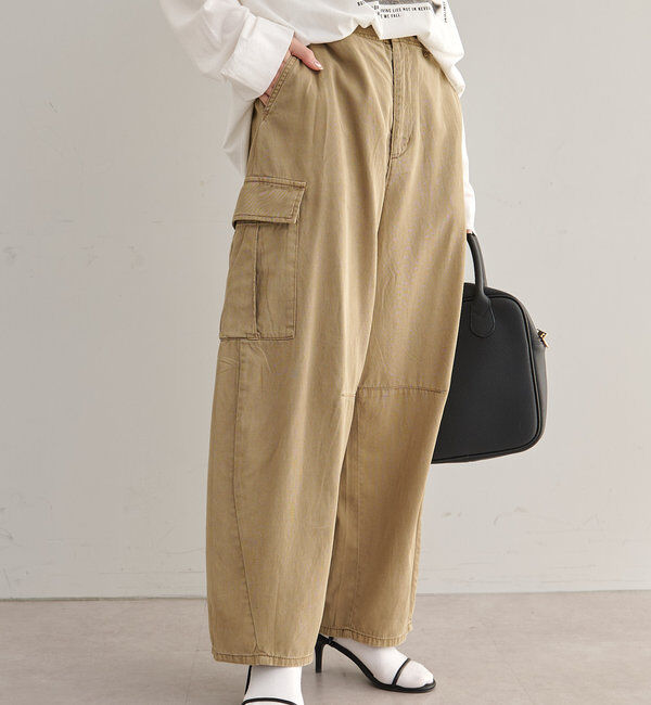  「カーブシルエットカーゴパンツ」|その他|ベージュ