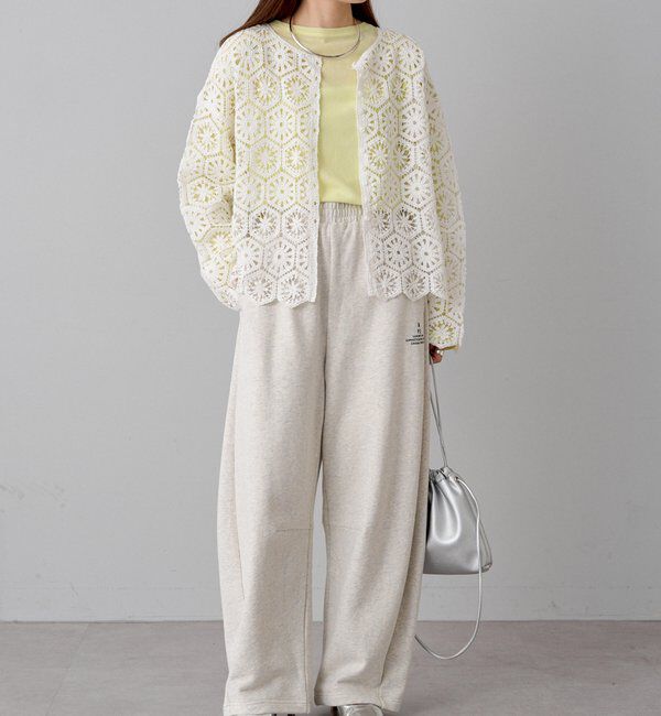  「カギ針編み風2WAYカーディガン」|カーディガン|