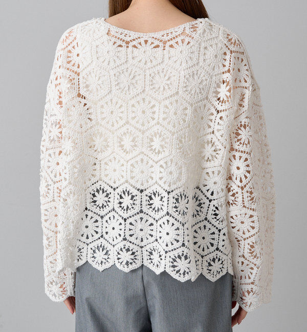  「カギ針編み風2WAYカーディガン」|カーディガン|