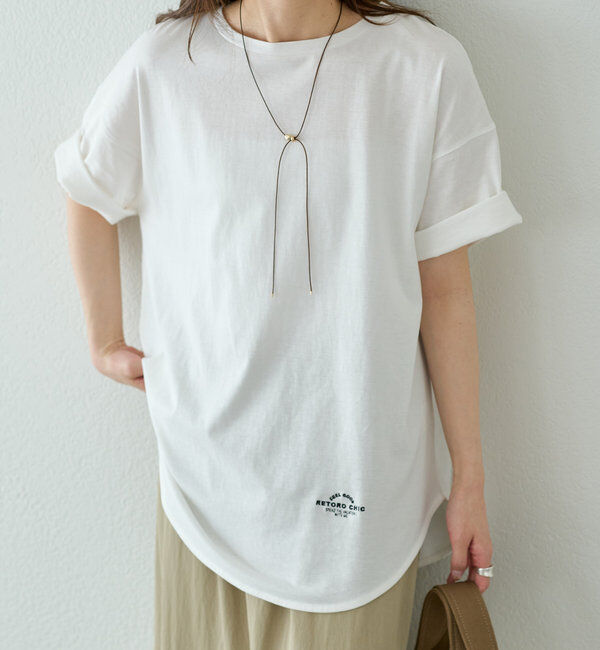  「【汗シミ防止】ワンポイントロゴTシャツ」|Tシャツ・カットソー|