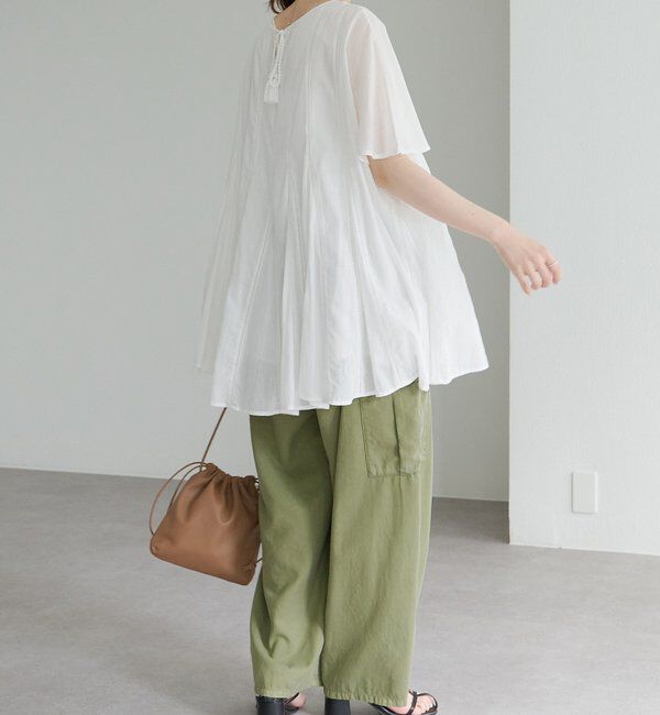  「インドボイルハシゴレースチュニック」|シャツ・ブラウス|