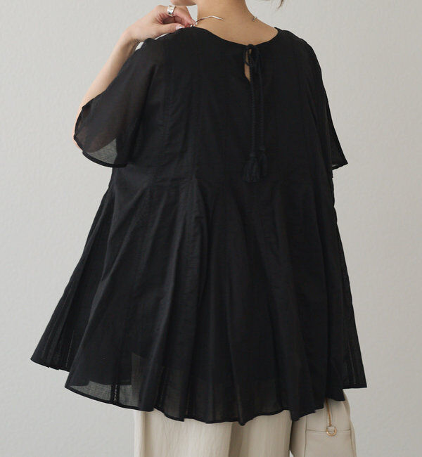  「インドボイルハシゴレースチュニック」|シャツ・ブラウス|