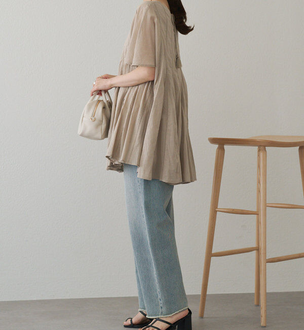  「インドボイルハシゴレースチュニック」|シャツ・ブラウス|