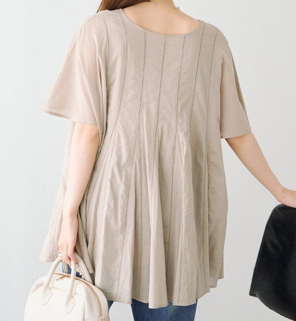  「インドボイルハシゴレースチュニック」|シャツ・ブラウス|