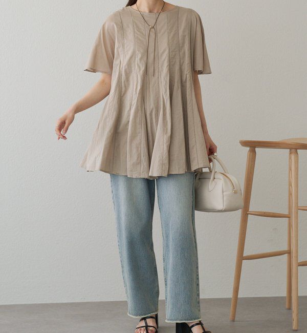  「インドボイルハシゴレースチュニック」|シャツ・ブラウス|